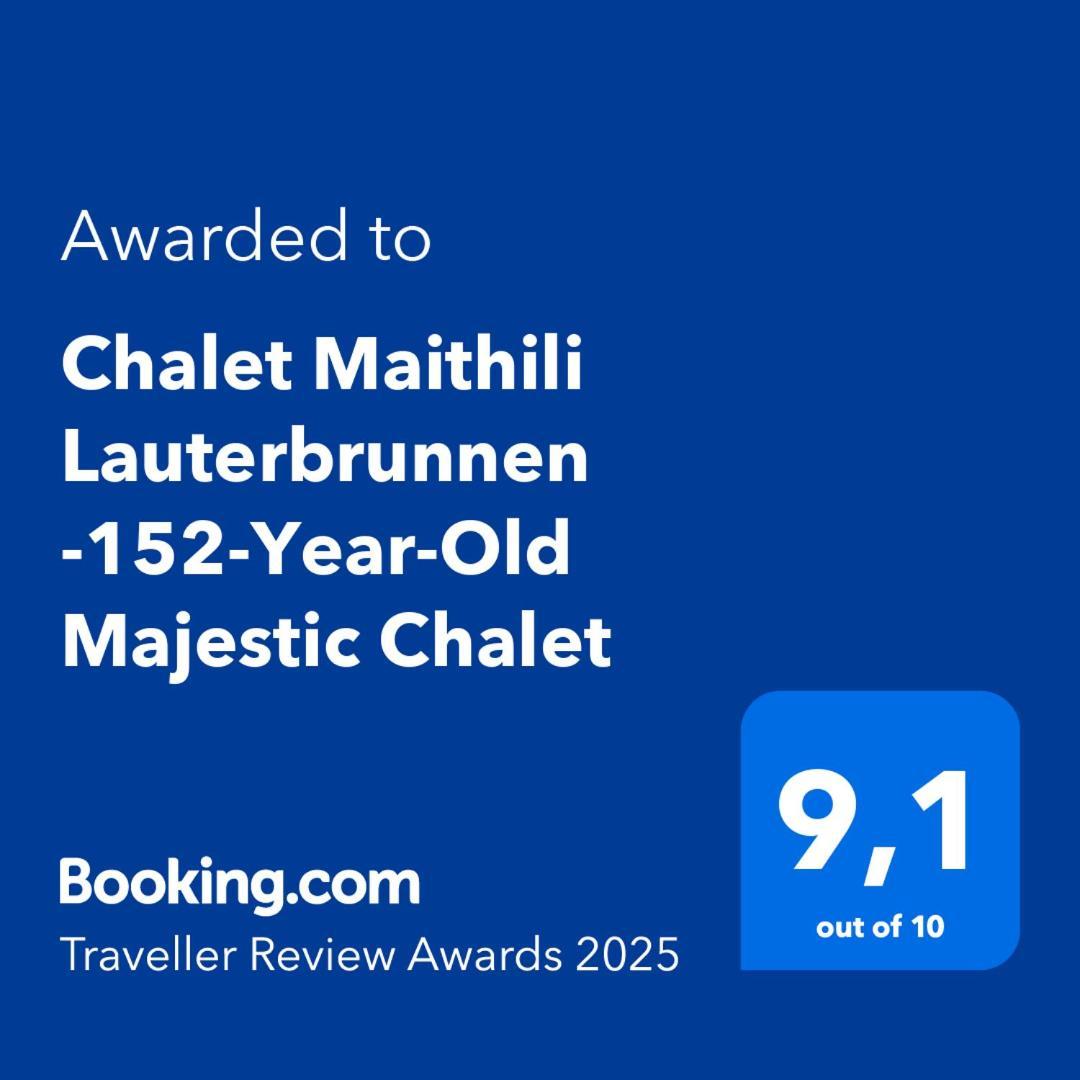 Chalet Maithili Lauterbrunnen -152-Year-Old Majestic Chalet Dış mekan fotoğraf